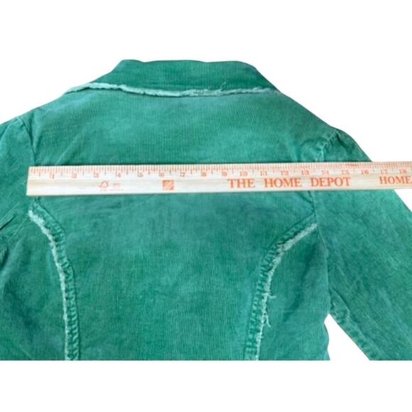 NO TAG Y2K Green Blazer SZ L Vintage Lg Buttons SZ-L (Runs Small) Washed & Ready - Picture 11 of 11